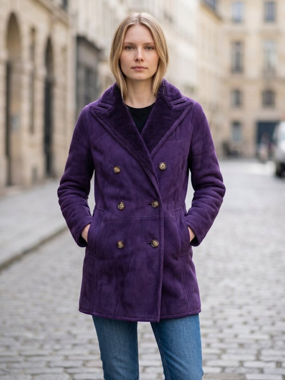 Polo Ralph Lauren 100% Lamb Shearling Overcoat Women’s XS Luxury $2,998 MSRP